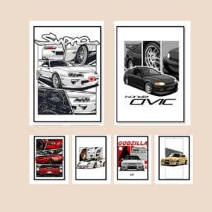 Racing Cars JDM Wall Posters