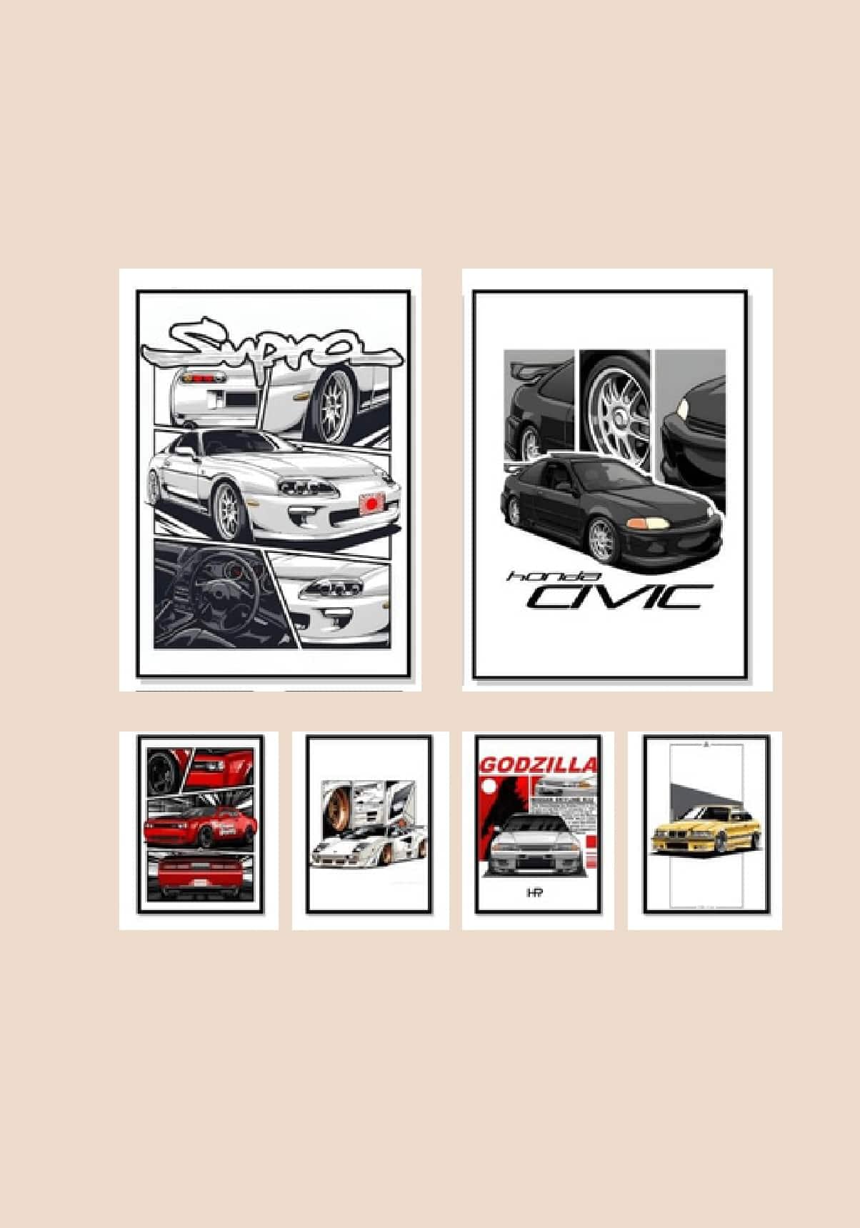 Racing Cars JDM Wall Posters