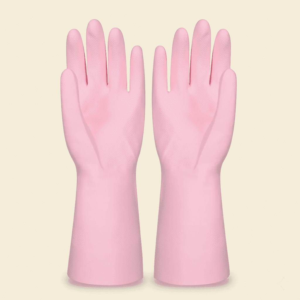 Silicone cleaning gloves